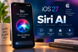 Siri AI in iOS 27 with contextual understanding and cross-app actions